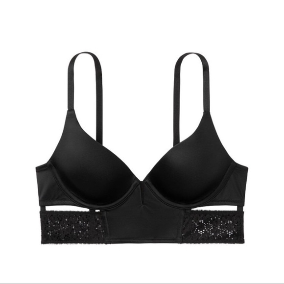 VICTORIA’S SECRET Very Sexy Long Line Plunge 32DD - Picture 2 of 14